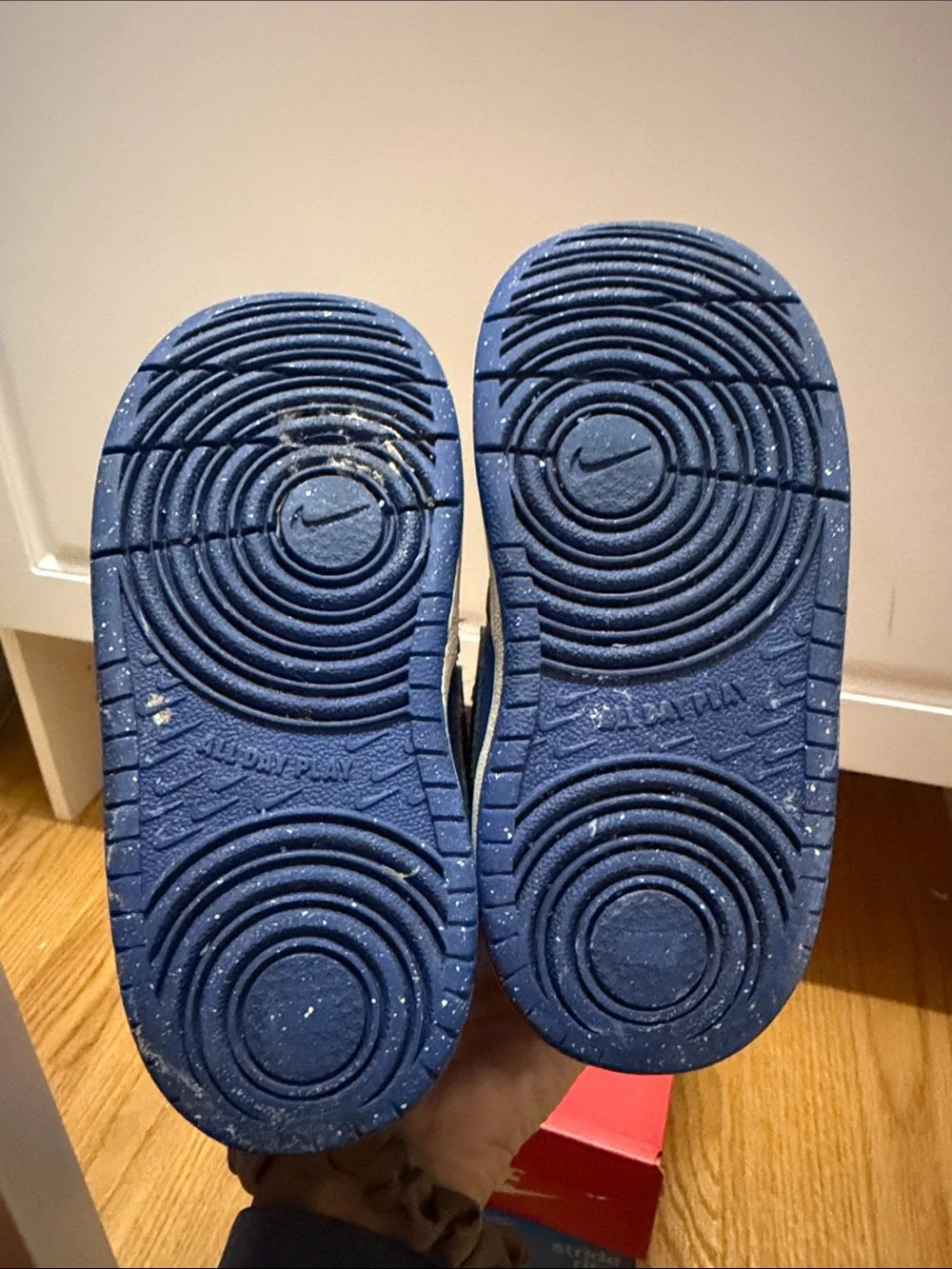 Nike Kids Blue and Black High-Top Sneakers